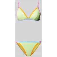 Banana Moon Bikini-Set mit Strukturmuster Modell 'TANEOFIABA SANTACOLOR' in Hellgruen, Größe M von banana moon