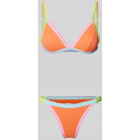 Banana Moon Bikini-Set mit Strukturmuster Modell 'TANEOFIABA SANTACOLOR' in Orange, Größe XXL von banana moon