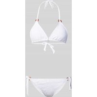 Banana Moon Bikini-Set mit Strukturmuster Modell 'YERODASIA SUNLACE' in Weiss, Größe XL von banana moon