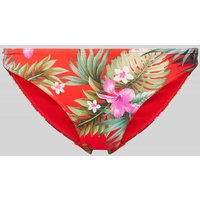 Banana Moon Bikini-Slip mit floralem Print Modell 'MAHALO' in Rot, Größe L von banana moon