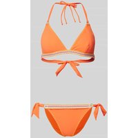 Banana Moon Bikini mit Kontraststreifen Modell 'WAKOSIMA KALANY' in Orange, Größe M von banana moon