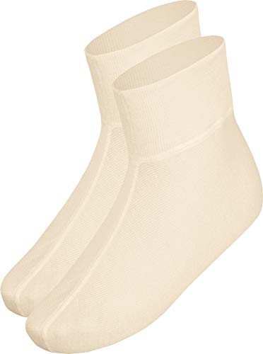 banora Bettschuhe Seide Wolle creme Größe 39-42 von banora