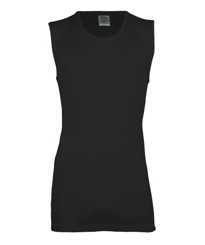 banora Wolle-Seide-Unterhemd für Herren ohne Arm als Tanktop oder Achselshirt (Gr. S/5, Farbe: schwarz) von banora