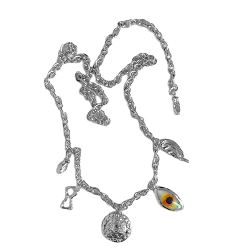 Metall-Punk-Augen-Anhänger, Taillenkette, Dekoration für Frauen, Körperschmuck, verstellbarer Gürtel, Zubehör für Halloween-Events, 115 cm , Metall von baojielai