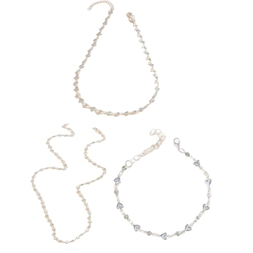 baojielai 3 Stück elegante, verstellbare Y-förmige Legierungs-Halsketten-Set, Y-förmige Schlüsselbeinkette für Damen, Party-Schmuck, as the pic show, Metall baojielai 3 Stück elegante, verstellbare Y-förmige Legierungs-Halsketten-Set, Y-förmige Schlüsselbeinkette für Damen, Party-Schmuck, as the pic show, Metall von baojielai
