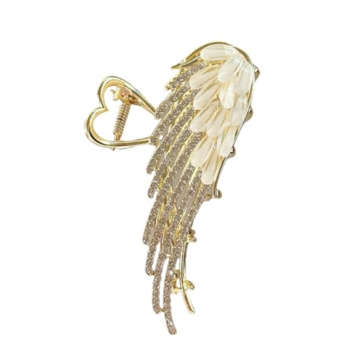 baojielai Elegante Haarklammer mit Strasssteinen in Flügelform für Damen und Mädchen, modisches Haarstyling-Accessoire für den täglichen Gebrauch von baojielai