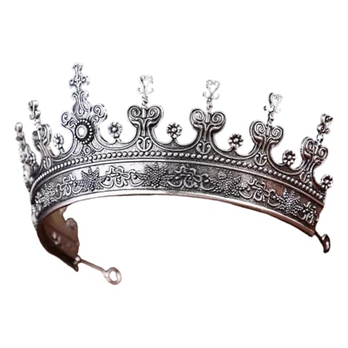 baojielai Elegante Metall-Krone, Tiaras, Haarband für Damen und Herren, barocke Stile, Kronenstück für Hochzeiten und formelle Veranstaltungen baojielai Elegante Metall-Krone, Tiaras, Haarband für Damen und Herren, barocke Stile, Kronenstück für Hochzeiten und formelle Veranstaltungen von baojielai