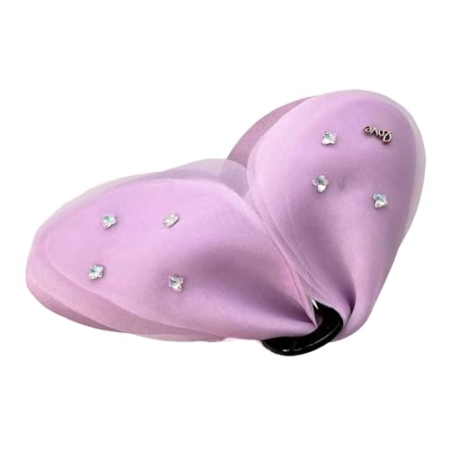 baojielai Elegante Netzschleifen Haarspange für Damen, durchsichtiges Haar-Accessoire mit praktischen Haarspangen für das tägliche Styling von baojielai