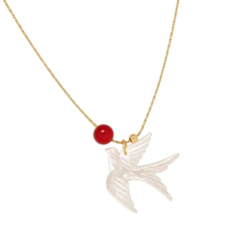 baojielai Elegante Schwalben-Perlen-Halskette, chinesische Schlüsselbeinkette, benutzerfreundlich, Legierung, Harz, Schmuck für Damen, für den täglichen Gebrauch, as the pic show, Legierung und Harz baojielai Elegante Schwalben-Perlen-Halskette, chinesische Schlüsselbeinkette, benutzerfreundlich, Legierung, Harz, Schmuck für Damen, für den täglichen Gebrauch, as the pic show, Legierung und Harz von baojielai