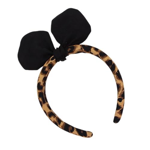 baojielai Haarband mit Hasenohren und Leopardenmuster, weich, elastisch, Haarschmuck für Damen und Mädchen, Party-Kopfbedeckung baojielai Haarband mit Hasenohren und Leopardenmuster, weich, elastisch, Haarschmuck für Damen und Mädchen, Party-Kopfbedeckung von baojielai