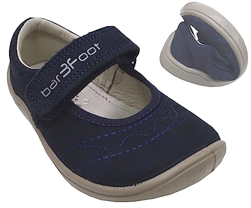 bar3foot Barfußschuhe/Ballerina Schuhe, Breite Leiste, Weite Weite, in Navy Blau von 3F 3BE22 (eu_Footwear_Size_System, Little_Kid, Numeric, Wide, Numeric_28) von bar3foot