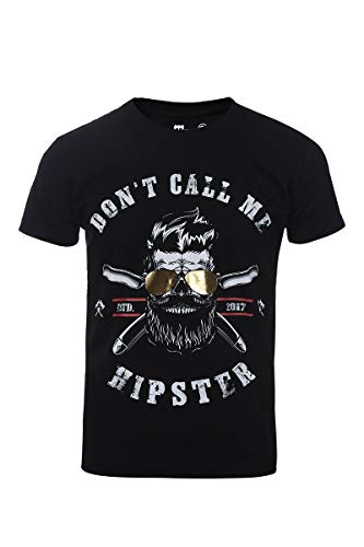 barTbaren Totenkopf T-Shirt Herren schwarz Anti Hipster Skull Bart und Sonnenbrille Baumwolle S - 5XL (5XL) von barTbaren