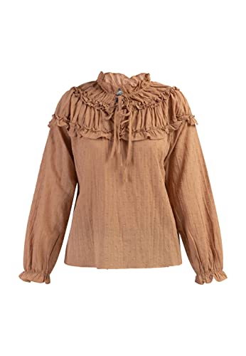 baradello Damen Bluse 37326329-BA01, Hellrost, L von baradello