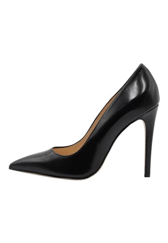 baradello Damen Leder Pumps, Schwarz, 39 EU von baradello