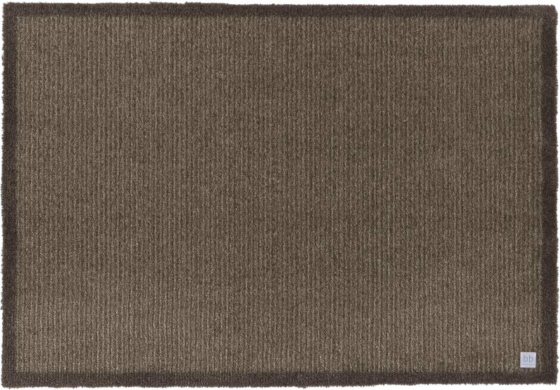 Barbara Becker Fußmatte "Gentle Schmutzfangmatte & Läufer, Made in Belgium" rechteckig 7 mm Höhe Schmutzfangteppich, Schmutzmatte, dezentes Streifen Design, waschbar von barbara becker