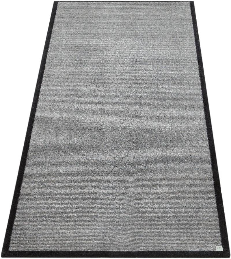 Barbara Becker Fußmatte "Gentle Schmutzfangmatte & Läufer, Made in Belgium" rechteckig 7 mm Höhe Schmutzfangteppich, Schmutzmatte, dezentes Streifen Design, waschbar von barbara becker