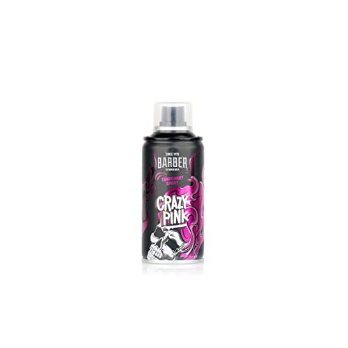 BARBER MARMARA Friseur Color Haarspray Crazy Pink - 150ml - Haar Farb-spray zum Verkleiden & Schminken für Karneval, Fasching, Halloween & Motto-Party - Haarfarbe Auswaschbar - Color Hair Spray von barber marmara