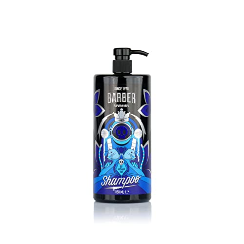 BARBER MARMARA Keratin Shampoo Männer 1150ml | Friseur Kabinett Shampoo Herren | Friseurbedarf | verringert Haarausfall | Barber Shop Shampoo | frei von Silikone und Salz | für Alle Haartypen von barber marmara