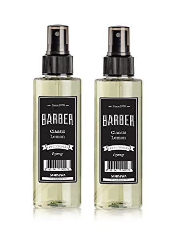 BARBER MARMARA Limon Kolonya 80° (2x150ml) Pumpspray | Eau de Cologne spray | After Shave | Rasierwasser | Zitronenduft | Kölnischwasser | Classik Lemon Duftwasser Damen und Herren von barber marmara