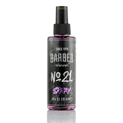 BARBER MARMARA No.21 Eau de Cologne Pump-spray Herren GRAFITTI 1x 150ml | after shave herren | Duftwasser | Rasierwasser Männer | Barber Herrendüfte | Bodyspray - Barbershop - Türkisches Cologne | von barber marmara