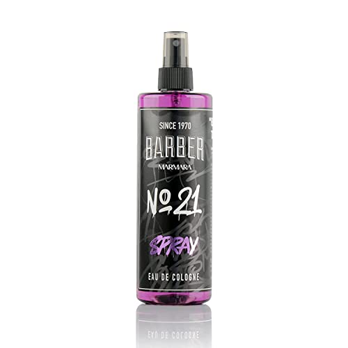 BARBER MARMARA No.21 Eau de Cologne Spray Herren GRAFITTI 1x 400ml | after shave herren | Duftwasser | Rasierwasser Männer | Barber Herrendüfte | Bodyspray - Barbershop - Friseur Kolonya | Parfume von barber marmara