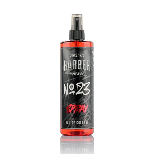 BARBER MARMARA No.23 Eau de Cologne Spray Herren GRAFITTI 1x 400ml | after shave herren | Duftwasser | Rasierwasser Männer | Barber Herrendüfte | Bodyspray - Barbershop - Friseur Kolonya | Parfume von barber marmara