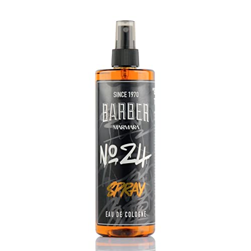 BARBER MARMARA No.24 Eau de Cologne Spray Herren GRAFITTI 1x 400ml | after shave herren | Duftwasser | Rasierwasser Männer | Barber Herrendüfte | Bodyspray - Barbershop - Friseur Kolonya | Parfume von barber marmara