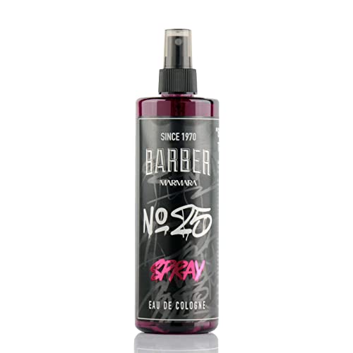 BARBER MARMARA No.25 Eau de Cologne Spray Herren GRAFITTI 1x 400ml | after shave herren | Duftwasser | Rasierwasser Männer | Barber Herrendüfte | Bodyspray - Barbershop - Friseur Kolonya | Parfume von barber marmara