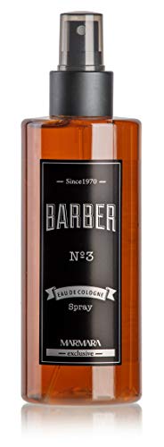 BARBER MARMARA No.3 Eau de Cologne Pump-spray Herren (1x 250ml) After Shave Men - Duftwasser - Rasierwasser Männer - Erfrischt kühlt - Duft Herren - Desinfizierend 70° Alkohol von barber marmara