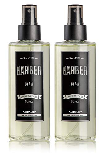 BARBER MARMARA Eau de Cologne Pump-spray Herren (2x 250ml) After Shave Men - Duftwasser - Rasierwasser Männer - Erfrischt kühlt - Herrenduft - Desinfizierend 70° Alkohol (2x No.4) von barber marmara