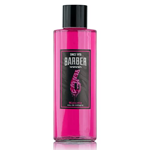 BARBER MARMARA No.6 Eau de Cologne Herren Splash im Glas Flacon 1x 500ml - After Shave Men - Duftwasser - Rasierwasser Männer - Erfrischt kühlt - Duft Herren - Desinfizierend 70° Alkohol (No.6) von barber marmara