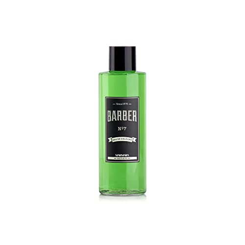 BARBER MARMARA Eau de Cologne Herren Splash im Glas Flacon 1x - After Shave Men - Duftwasser - Rasierwasser Männer - Erfrischt kühlt - Duft Herren - Desinfizierend 70° Alkohol (No.7) von barber marmara