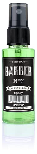 BARBER MARMARA No.7 Mini Eau de Cologne Pump-spray Herren (1x 50ml) Aftershave Men - Duftwasser für Unterwegs - Herrenduft Reisegröße - 70° Alkohol | Duftfläschchen mit Zerstäuber von barber marmara