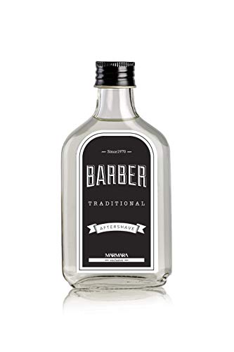 BARBER MARMARA TRADITIONAL Aftershave Splash Herren 200ml im Glas Flacon Duftwasser Rasierwasser Männer, Erfrischt kühlt langanhaltender Duft Herren 70% Alkohol von barber marmara
