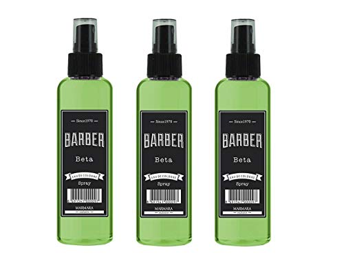 MARMARA BARBER Eau de Cologne Spray DELTA Herren 150ml After Shave Men Duftwasser Rasierwasser Männer, Erfrischt kühlt langanhaltender Duft Herren Kolonya Barbier Friseur Nachbehandlung (3x 150ml) von barber marmara