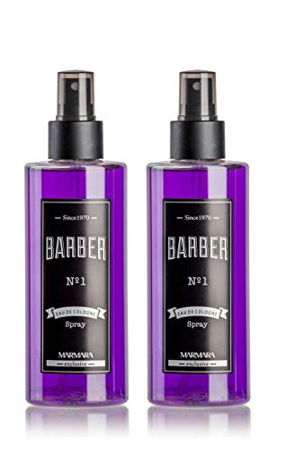 BARBER MARMARA Eau de Cologne Pump-spray Herren (2x 250ml) After Shave Men - Duftwasser - Rasierwasser Männer - Erfrischt kühlt - Herrenduft - Desinfizierend 70° Alkohol (2x No.1) von barber marmara