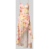 Bardot Abendkleid mit Herz-Ausschnitt Modell 'SORELLA' in GELB, Größe 34 von bardot