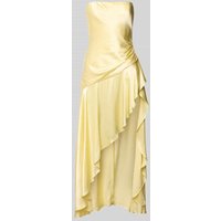 Bardot Abendkleid mit Nahtreißverschluss Modell 'LORENZA' in Hellgelb, Größe 44 von bardot