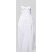Bardot Abendkleid mit Spaghettiträgern Modell 'ESTIE' in Weiss, Größe 38 von bardot