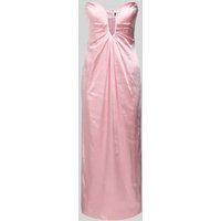 Bardot Abendkleid mit tiefem V-Ausschnitt Modell 'CLEA' in Rose, Größe 38 von bardot