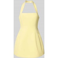 Bardot Cocktailkleid mit Neckholder Modell 'NEVELLE' in Hellgelb, Größe 42 von bardot
