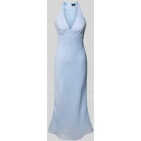 Bardot Cocktailkleid mit Neckholder Modell 'PAOLA' in Hellblau, Größe 42 von bardot