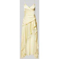 Bardot Cocktailkleid mit Spaghettiträgern Modell 'SORELLA' in Hellgelb, Größe 34 von bardot