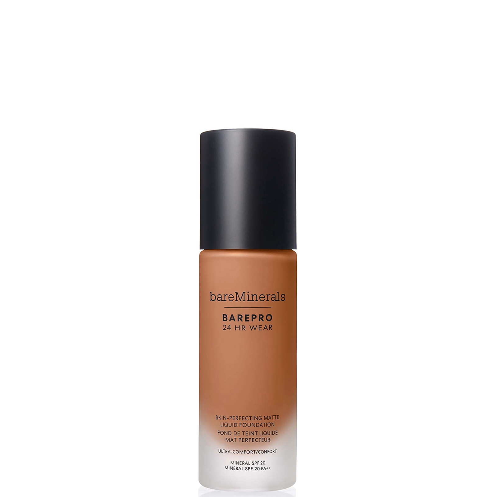 bareMinerals Barepro 24Hr Matte Comfort Liquid Foundation Mineral Spf20 30ml (various shades) - Med. Deep 45 Neutral von bareMinerals