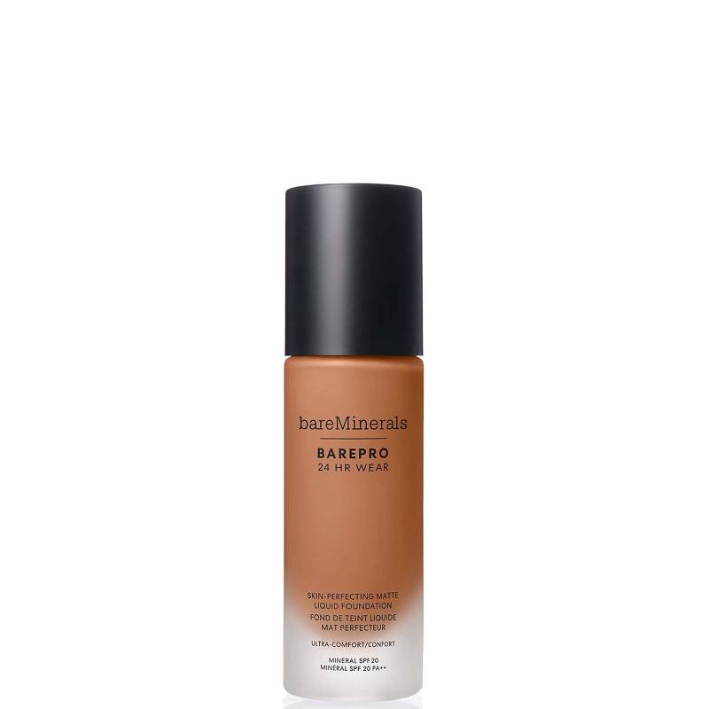 bareMinerals Barepro 24Hr Matte Comfort Liquid Foundation Mineral Spf20 30ml (various shades) - Med. Deep 45 Neutral von bareMinerals
