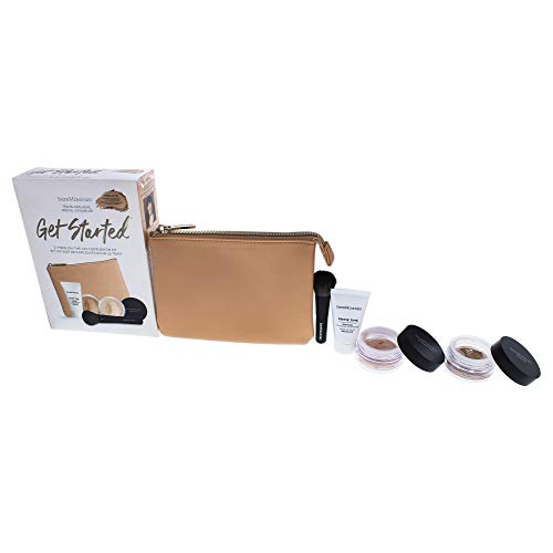 bareMinerals Get Started Teint-Set – 10 Medium für Frauen 5-teiliges Kit 14,2 g Prime Time Original Foundation Primer, 2,0 g Original Foundation LSF 15-10 Medium von bareMinerals