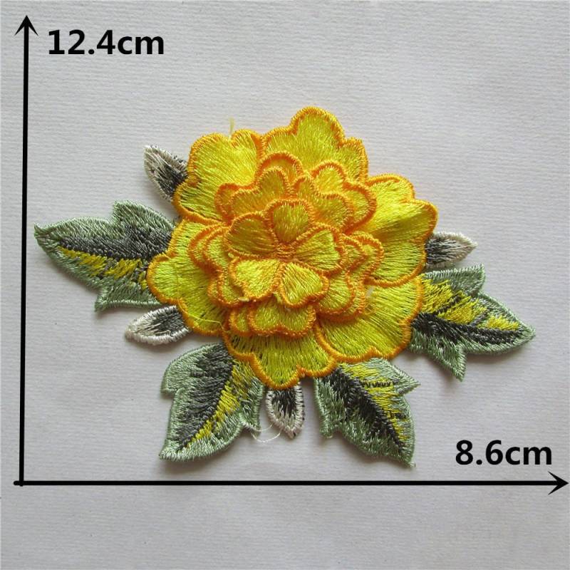 Gelbe Rose Blume Applikation Stickerei Nähen Auf Patches Sewing 3-D Gelbe Rose Blume Applikation Stickerei Nähen Auf Patches Sewing 3-D von barsikmoy