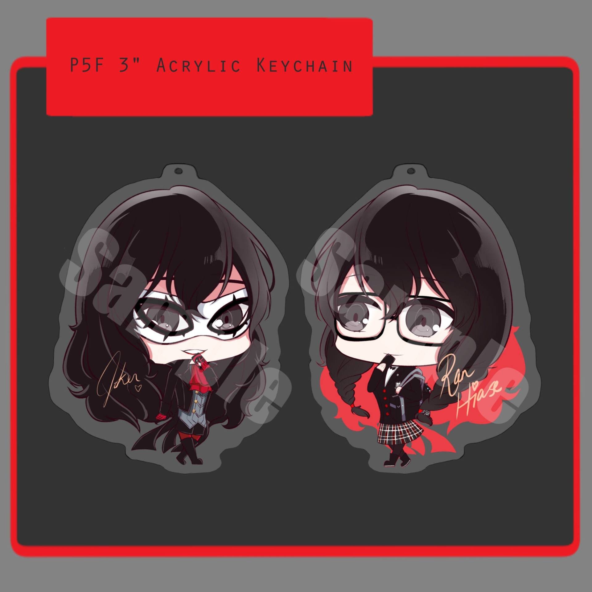 Persona 5 Weibliche Protagonistin Ran Hiase Acryl Schlüsselanhänger Persona 5 Weibliche Protagonistin Ran Hiase Acryl Schlüsselanhänger von basicmuscles