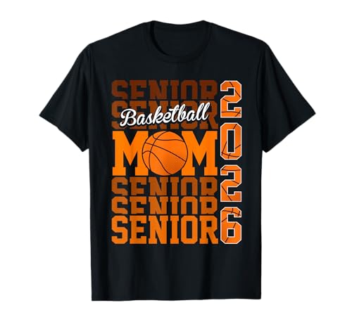 2026 Basketball Senior Mama Abschluss Passende Familie T-Shirt von basketball senior 2026 family