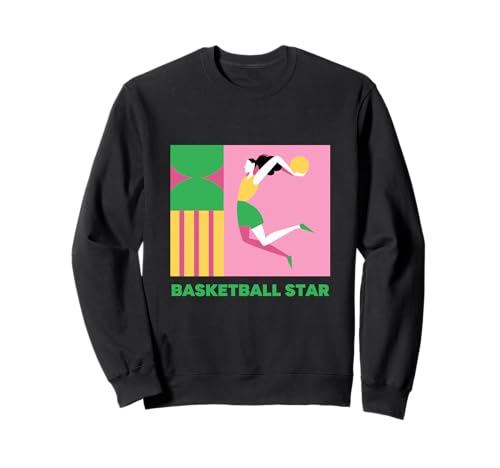 Basketball mädchen Star Team Sweatshirt Basketball mädchen Star Team Sweatshirt von basketball star